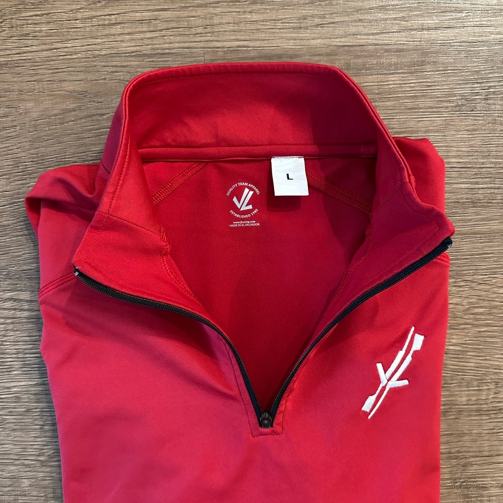 JL Racing - Performance Quarterzip - Red - Large - Picture 2 of 5